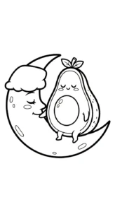 image de coloriage Avocat pour enfant