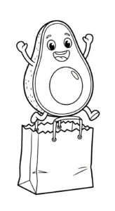 coloriage Avocat pour enfant à imprimer