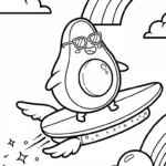 coloriage Avocat pour primaire