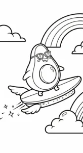 coloriage Avocat pour primaire