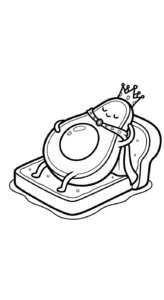 coloriage Avocat à imprimer pour enfant de 6 ans