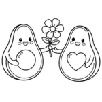 coloriage Avocat à imprimer pour enfant de 2 ans