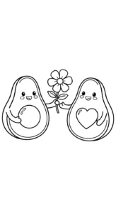 coloriage Avocat à imprimer pour enfant de 2 ans