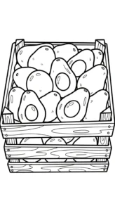image de coloriage Avocat pour enfant