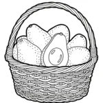 coloriage Avocat et découpage à imprimer