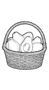 coloriage Avocat et découpage à imprimer