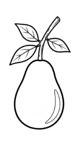 coloriage Avocat a imprimer pour enfant de 4 ans