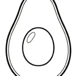 coloriage Avocat à imprimer pour enfant de 3 ans