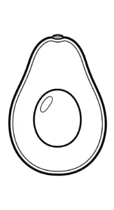 coloriage Avocat à imprimer pour enfant de 3 ans