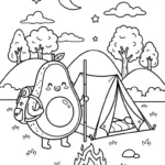 coloriage Avocat à imprimer a4