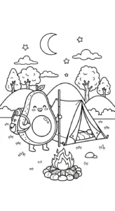 coloriage Avocat à imprimer a4