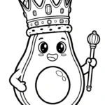 coloriage Avocat a colorier en ligne gratuitement
