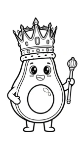 coloriage Avocat a colorier en ligne gratuitement