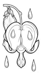 coloriage Cœur de Marie pour enfants à télécharger