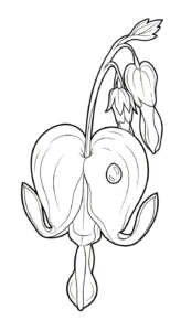 coloriage Cœur de Marie à imprimer pdf