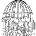 coloriage Cœur de Marie pour enfant gratuit