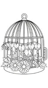 coloriage Cœur de Marie pour enfant gratuit