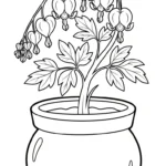 coloriage Cœur de Marie gratuit à imprimer