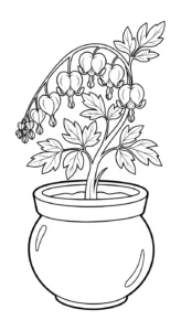 coloriage Cœur de Marie gratuit à imprimer