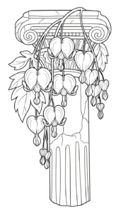 coloriage Cœur de Marie pour enfant de 8 ans