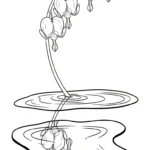 coloriage Cœur de Marie pour enfant de 4 ans