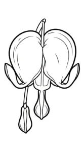 coloriage Cœur de Marie pour enfants à télécharger