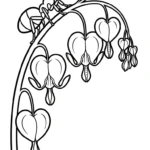coloriage Cœur de Marie pour enfants a imprimer