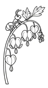 coloriage Cœur de Marie pour enfants a imprimer