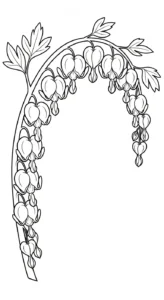 coloriage Cœur de Marie et découpage à imprimer