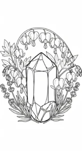 coloriage Cœur de Marie gratuit a imprimer