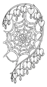 coloriage Cœur de Marie pour enfants a imprimer