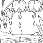 coloriage Cœur de Marie pour enfants à télécharger