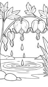 coloriage Cœur de Marie pour enfants à télécharger