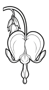 coloriage Cœur de Marie educatif pour enfant