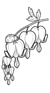 coloriage Cœur de Marie educatif pour enfant