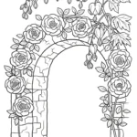 image pour coloriage Cœur de Marie enfant