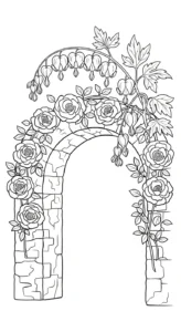 image pour coloriage Cœur de Marie enfant