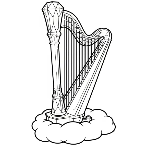 Tranh tô màu Harpe