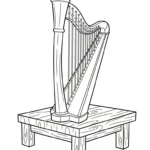 coloriage Harpe pour enfant de 4 ans