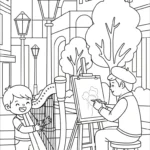 coloriage Harpe a colorier en ligne gratuitement