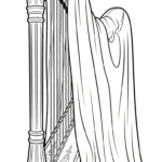 coloriage Harpe pour enfant gratuit