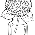 coloriage Hortensia a imprimer gratuitement