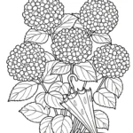coloriage Hortensia a dessiner et imprimer