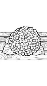coloriage Hortensia pour enfant a imprimer gratuit