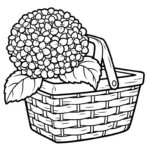 coloriage Hortensia à imprimer