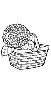 coloriage Hortensia à imprimer