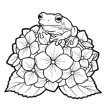 coloriage Hortensia gratuit à imprimer