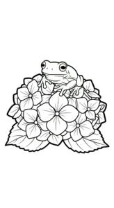 coloriage Hortensia gratuit à imprimer