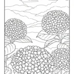 coloriage Hortensia à imprimer gratuit
