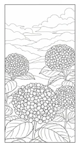 coloriage Hortensia à imprimer gratuit